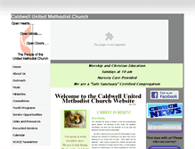 Tablet Screenshot of caldwellchurch.org